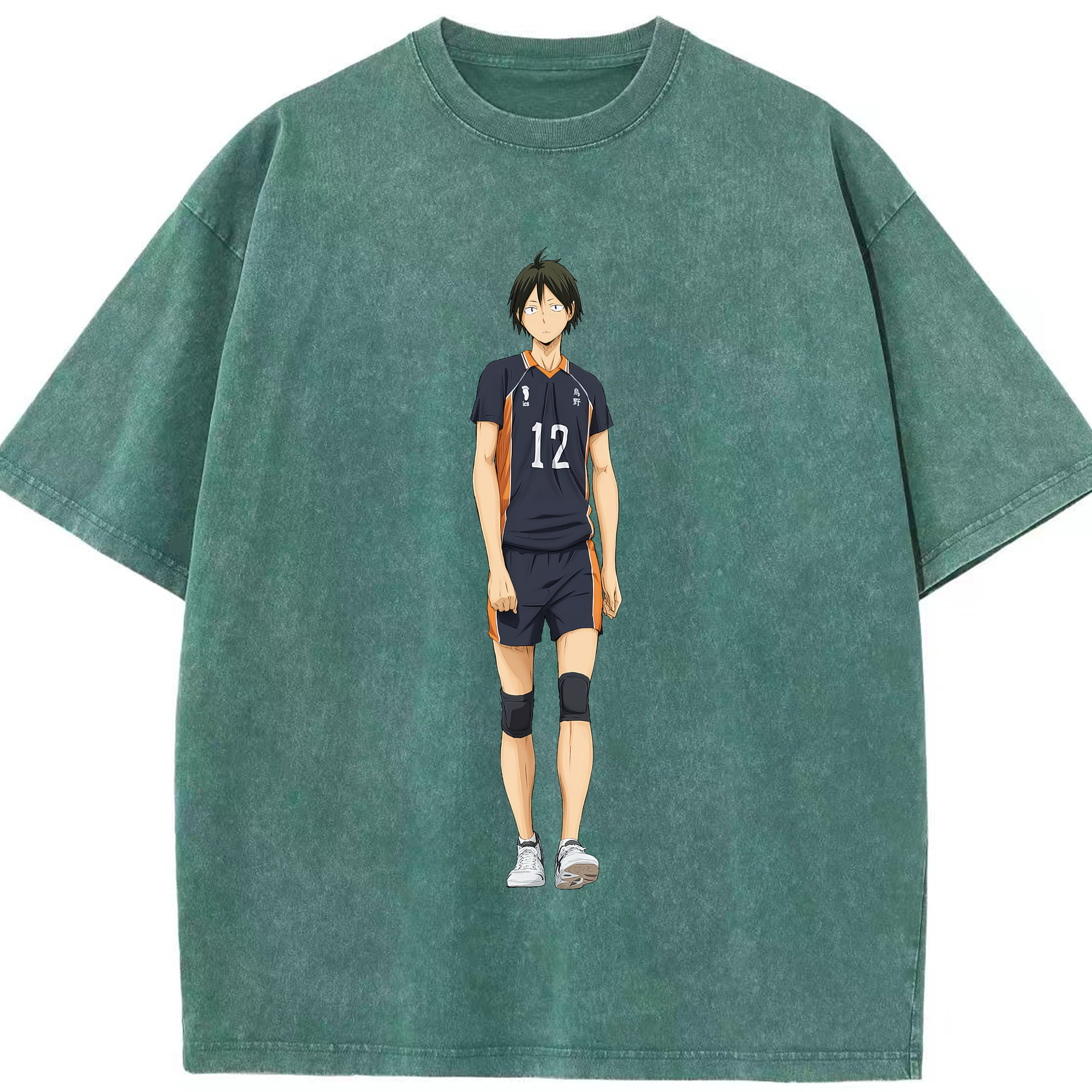 （画像用） ハイキュー!! Haikyu!! 綿100% ヴィンテージ風 半袖Tシャツ（フロントプリント）